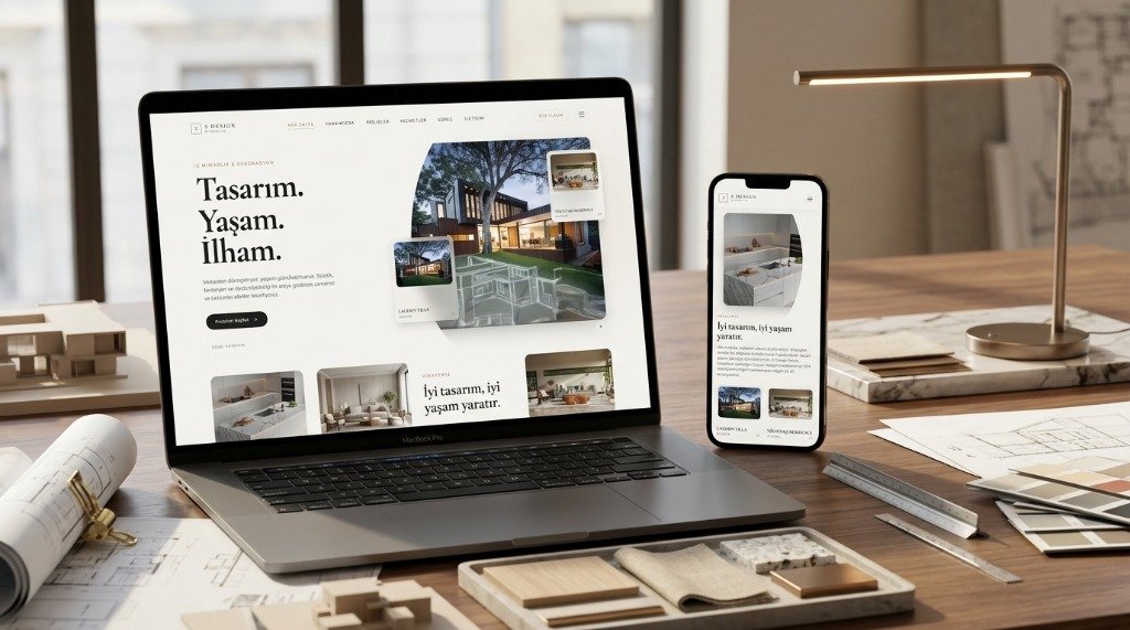 S Design Mimarlık için web sitesi çalışması